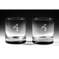 2er-Set Whiskeygläser "Medizin"