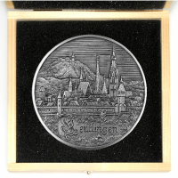 Städtemedaille "Reutlingen" (Gesamtansicht) aus Zinn