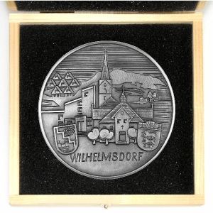 Städtemedaille "Wilhelmsdorf" aus Zinn