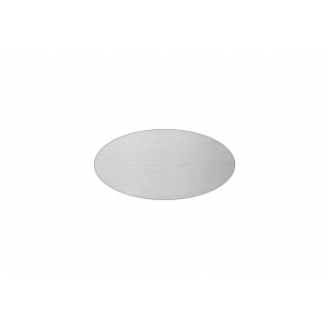 Standardschild oval 60x30 mm silbermetallic