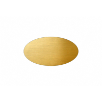 Standardschild oval 75x40 mm goldmetallic