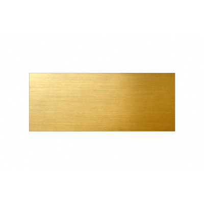 Standardschild rechteckig 100x40 mm goldmetallic