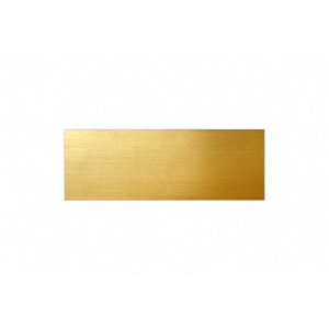 Standardschild rechteckig 85x30 mm goldmetallic