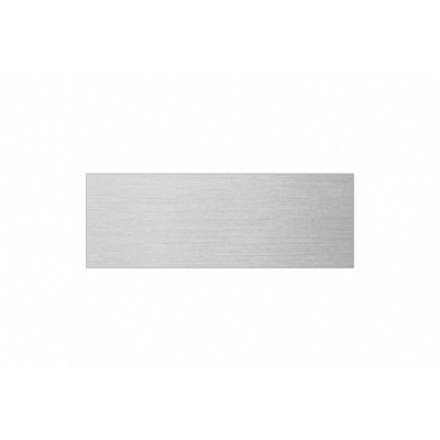 Standardschild rechteckig 85x30 mm silbermetallic