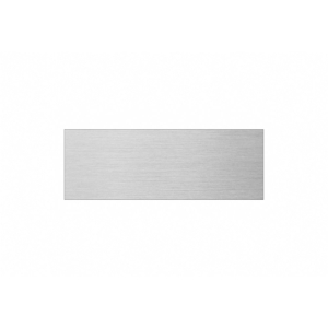 Standardschild rechteckig 85x30 mm silbermetallic