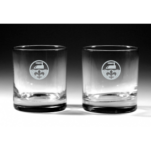 2er-Set Whiskeygläser "Wäscherei -...