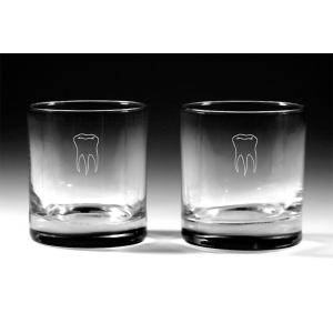 2er-Set Whiskeygläser Zahn