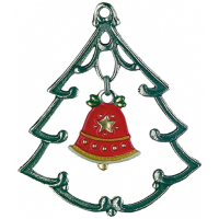 Zinn-Tannenbaum mit Glocke