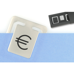 4er-Set Lesezeichen "Euro"