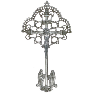 Zinnbild Kreuz antik