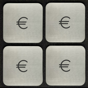 4er-Set Untersetzer "Euro"
