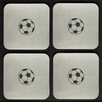4er-Set Untersetzer "Fußball"