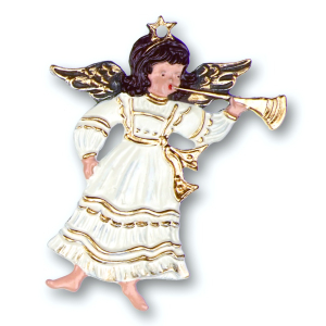 Zinnfigur Engel mit Posaune