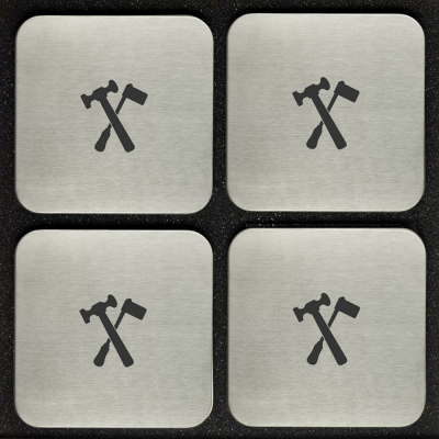 4er-Set Untersetzer "Installateur"