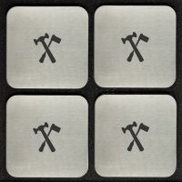 4er-Set Untersetzer "Installateur"