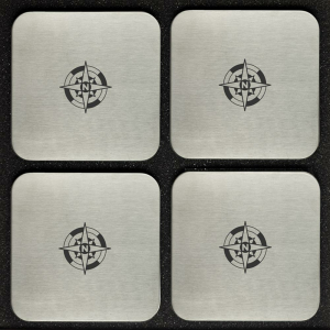 4er-Set Untersetzer "Kompass"