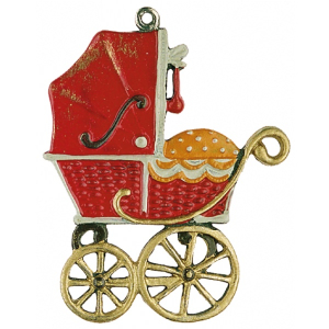 Zinnfigur Kinderwagen