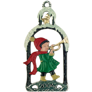 Weihnachtsmotiv 2004 - Zinnfigur Mädchen mit Trompete
