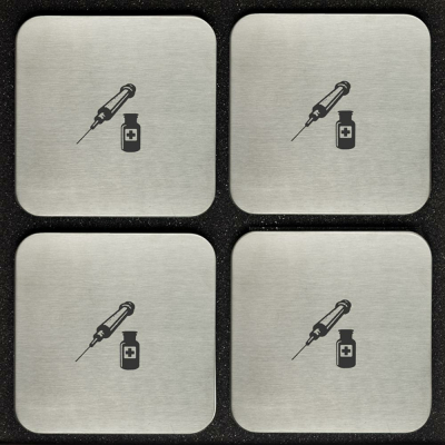 4er-Set Untersetzer "Medizin"