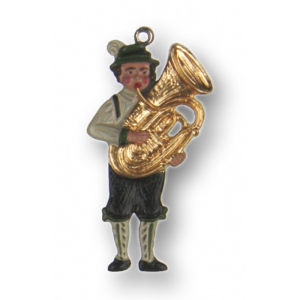 Zinnfigur Musikant mit Tuba