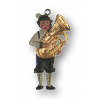 Zinnfigur Musikant mit Tuba