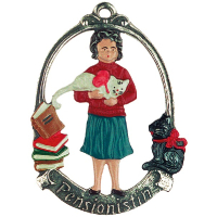 Zinnfigur Pensionistin