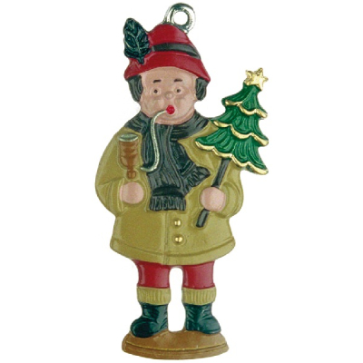 Zinnfigur Räuchermännchen mit Tanne