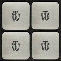 4er-Set Untersetzer "Orthopäde"