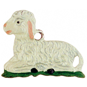 Zinnfigur Schaf liegend