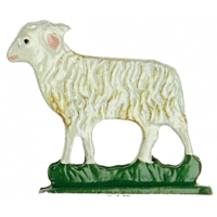Zinnfigur Schaf stehend (zum Stellen)