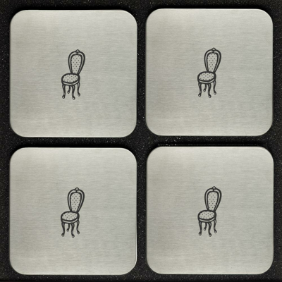 4er-Set Untersetzer "Polsterer"