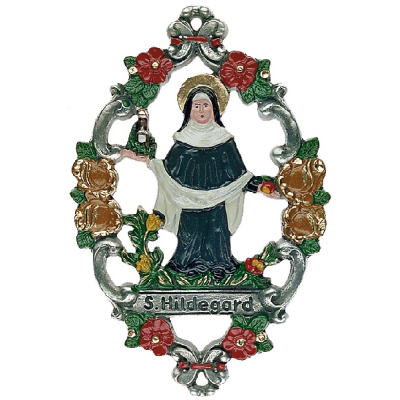 Zinnfigur St. Hildegard