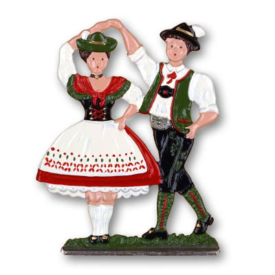 Zinnfigur Tanzpaar (zum Stellen)