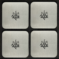 4er-Set Untersetzer "Schilder- und Lichtreklamehersteller"