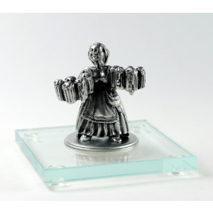 Miniatur Bedienung auf Glassockel