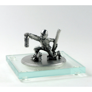 Miniatur Bergmann auf Glassockel
