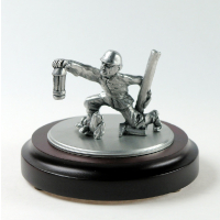 Miniatur Bergmann auf rundem Sockel