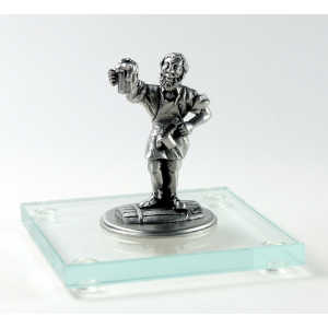 Miniatur Brauer auf Glassockel