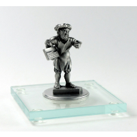 Miniatur Drucker auf Glassockel