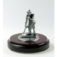Miniatur Glasbläser auf rundem Sockel