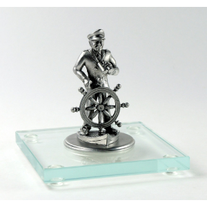 Miniatur Kapitän auf Glassockel