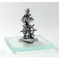 Miniatur Kapitän auf Glassockel