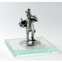 Miniatur Koch auf Glassockel