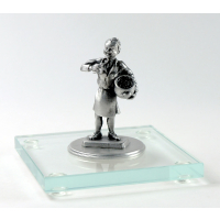Miniatur Köchin auf Glassockel