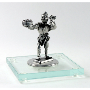 Miniatur Konditor auf Glassockel