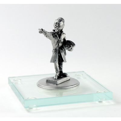 Miniatur Kunstmaler auf Glassockel
