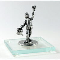 Miniatur Maler auf Glassockel