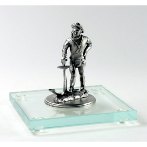 Miniatur Matrose auf Glassockel