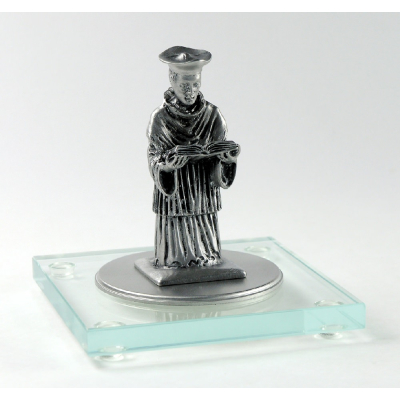 Miniatur Pastor auf Glassockel