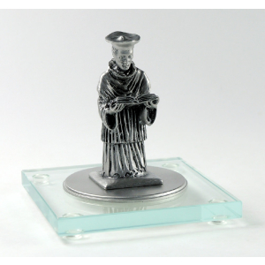 Miniatur Pastor auf Glassockel